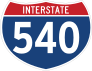 Interstate 540 Sign Sticker