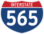 Interstate 565 Sign Sticker