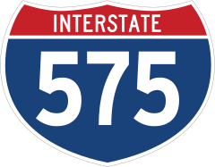 Interstate 575 Sign Sticker