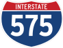 Interstate 575 Sign Sticker