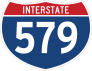 Interstate 579 Sign Sticker