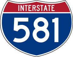 Interstate 581 Sign Sticker