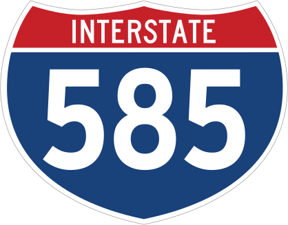 Interstate 585 Sign Sticker