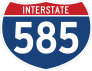 Interstate 585 Sign Sticker