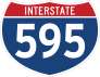 Interstate 595 Sign Sticker