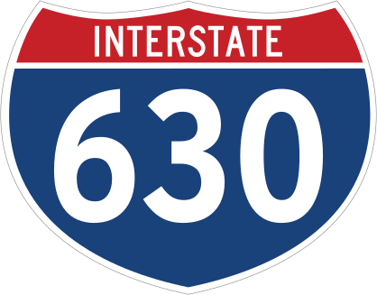 Interstate 630 Sign Sticker