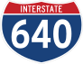 Interstate 640 Sign Sticker