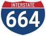 Interstate 664 Sign Sticker