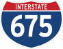 Interstate 675 Sign Sticker