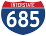 Interstate 685 Sign Sticker