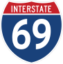 Interstate 69 Sign Sticker