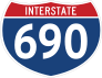 Interstate 690 Sign Sticker