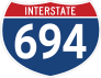 Interstate 694 Sign Sticker