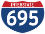 Interstate 695 Sign Sticker