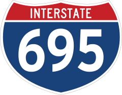 Interstate 695 Sign Sticker