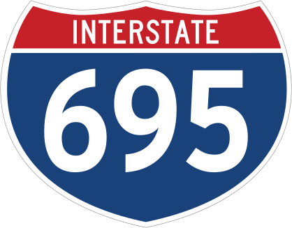 Interstate 695 Sign Sticker