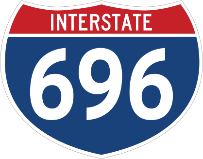 Interstate 696 Sign Sticker