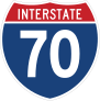 Interstate 70 Sign Sticker