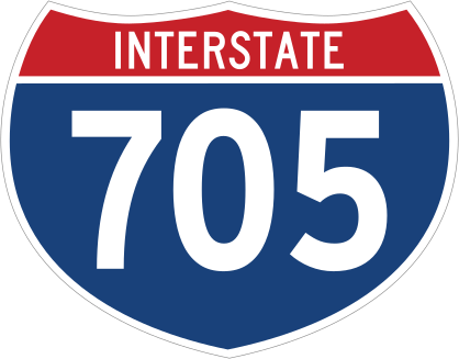 Interstate 705 Sign Sticker