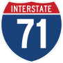 Interstate 71 Sign Sticker
