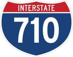 Interstate 710 Sign Sticker