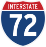 Interstate 72 Sign Sticker