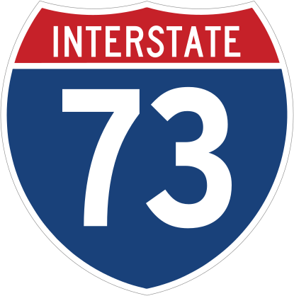 Interstate 73 Sign Sticker
