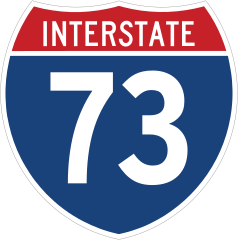 Interstate 73 Sign Sticker