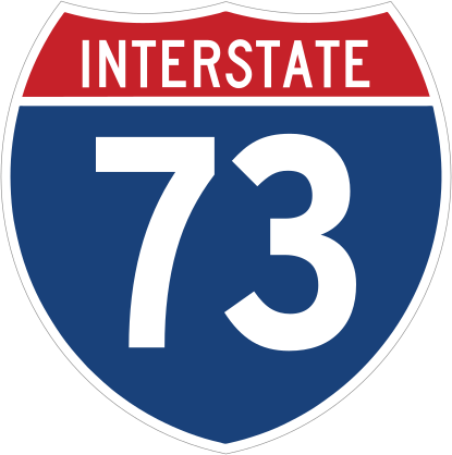 Interstate 73 Sign Sticker