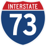 Interstate 73 Sign Sticker