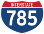 Interstate 785 Sign Sticker