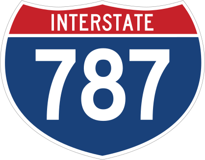 Interstate 787 Sign Sticker