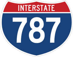 Interstate 787 Sign Sticker