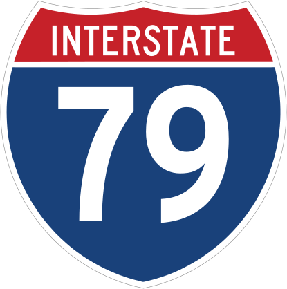Interstate 79 Sign Sticker