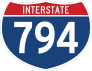 Interstate 794 Sign Sticker