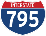 Interstate 795 Sign Sticker