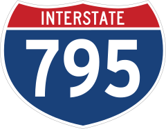 Interstate 795 Sign Sticker