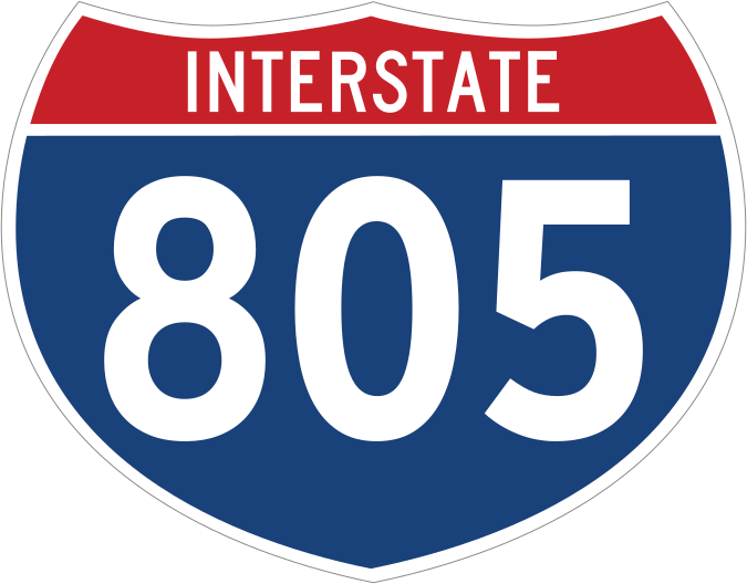 Interstate 805 Sign Magnet