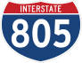 Interstate 805 Sign Sticker