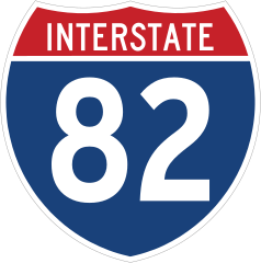 Interstate 82 Sign Sticker