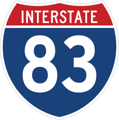 Interstate 83 Sign Sticker