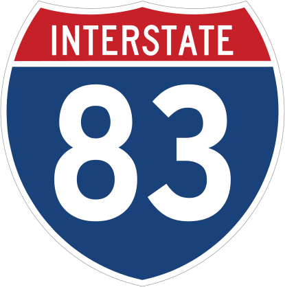Interstate 83 Sign Sticker