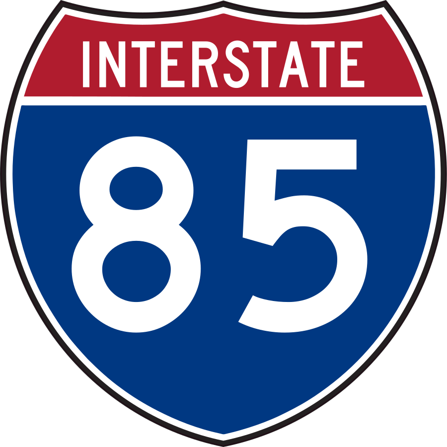 Interstate 85 Sign Sticker