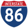 Interstate 86 Sign Sticker