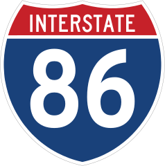 Interstate 86 Sign Sticker
