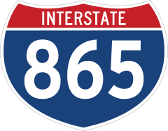 Interstate 865 Sign Sticker