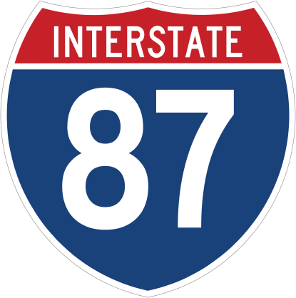 Interstate 87 Sign Sticker