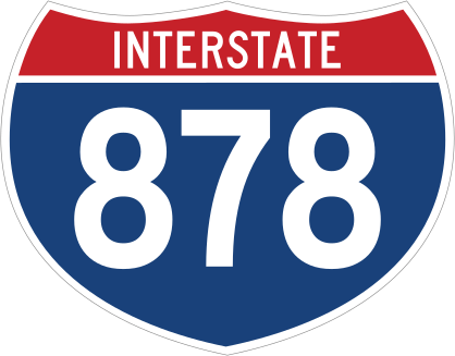 Interstate 878 Sign Sticker