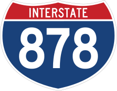 Interstate 878 Sign Sticker