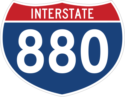 Interstate 880 Sign Sticker
